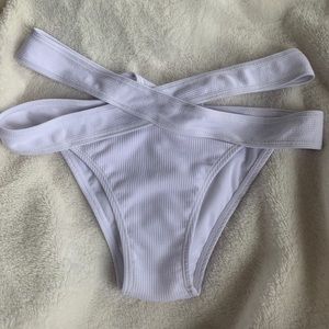 White bikini bottom